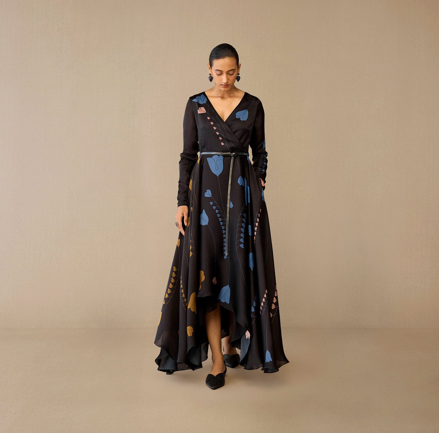 Organza Miraya Dress – Black