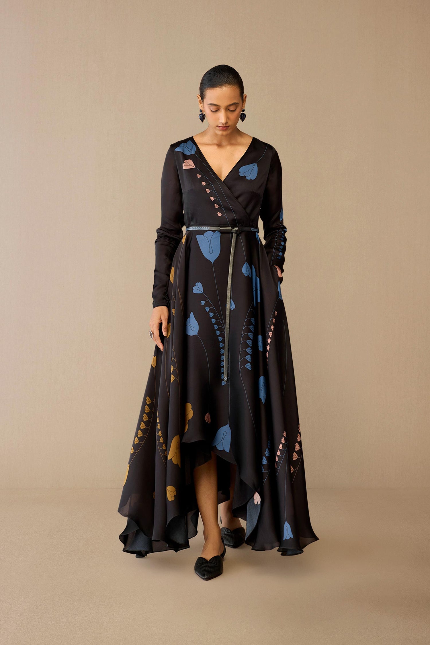 Organza Miraya Dress – Black