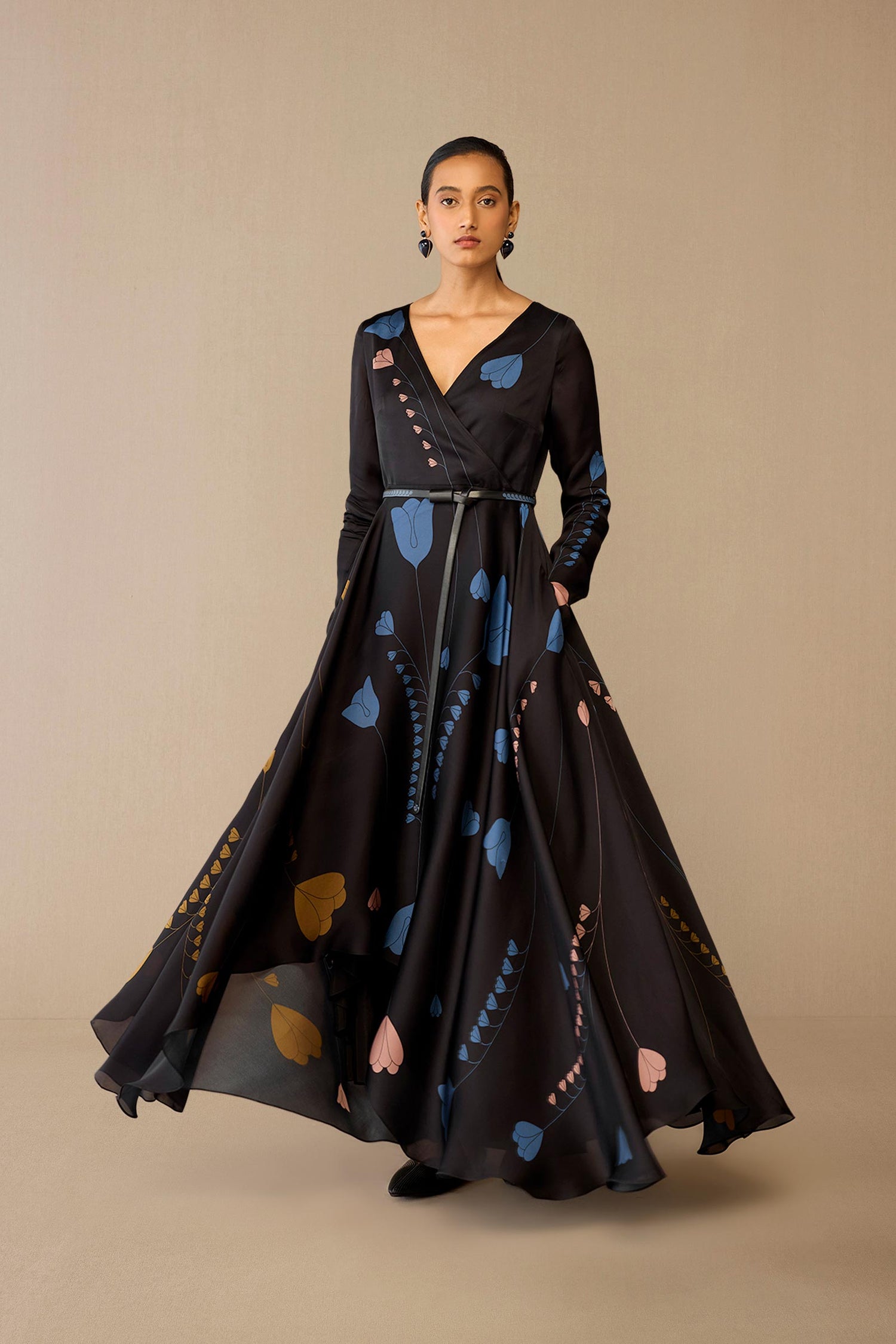 Organza Miraya Dress – Black