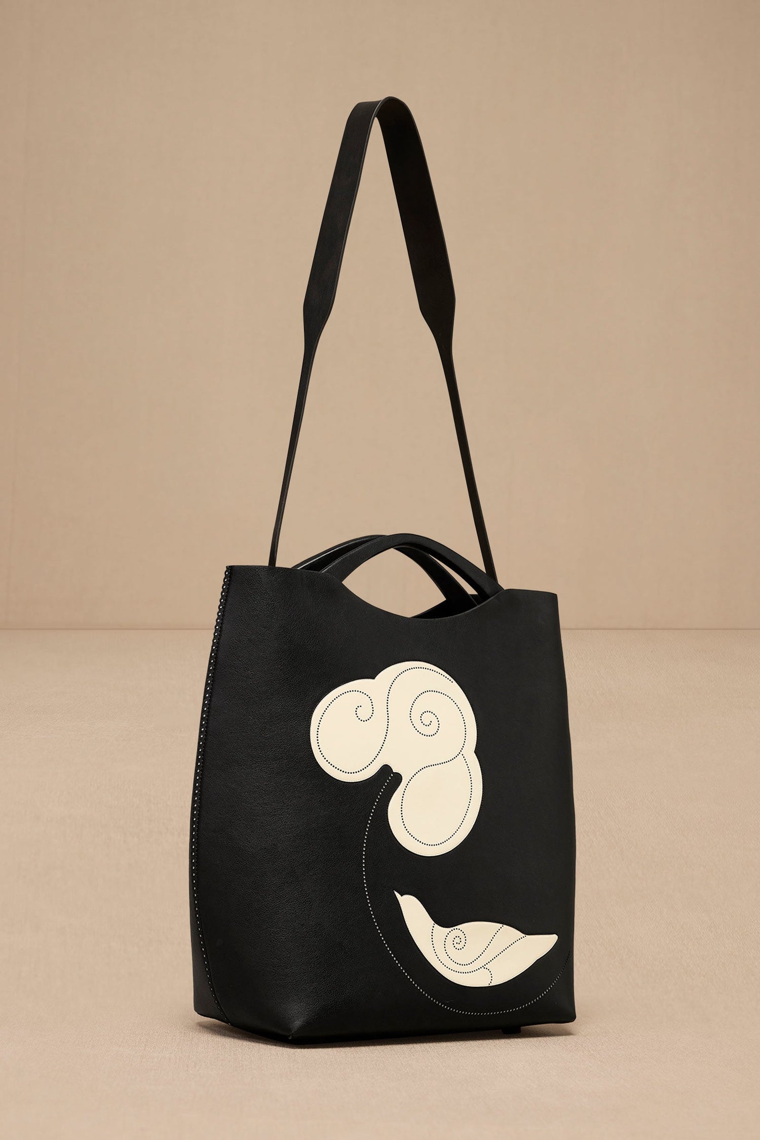 Faux Lether Dilmeet Tote Bag – Black