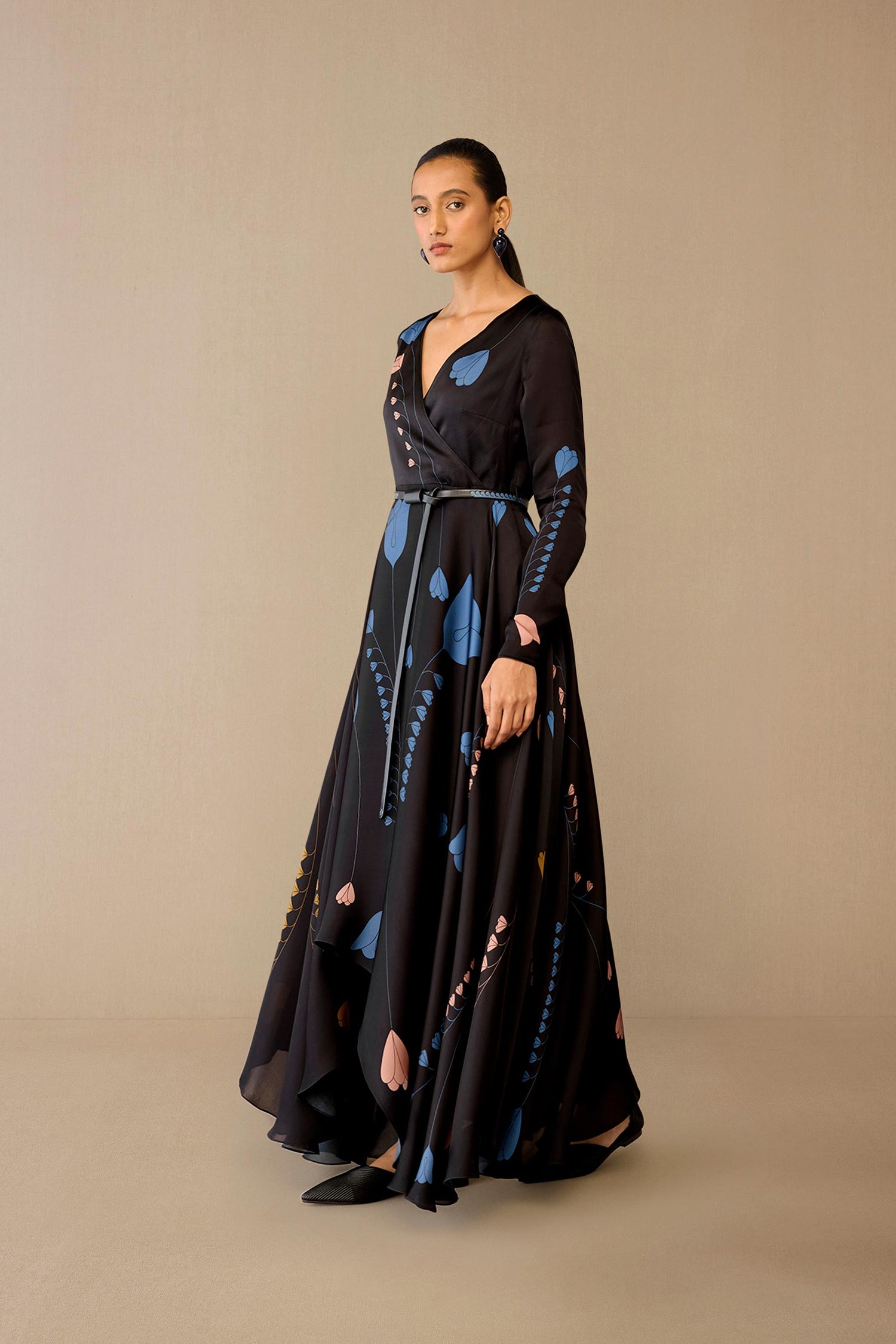 Organza Miraya Dress – Black