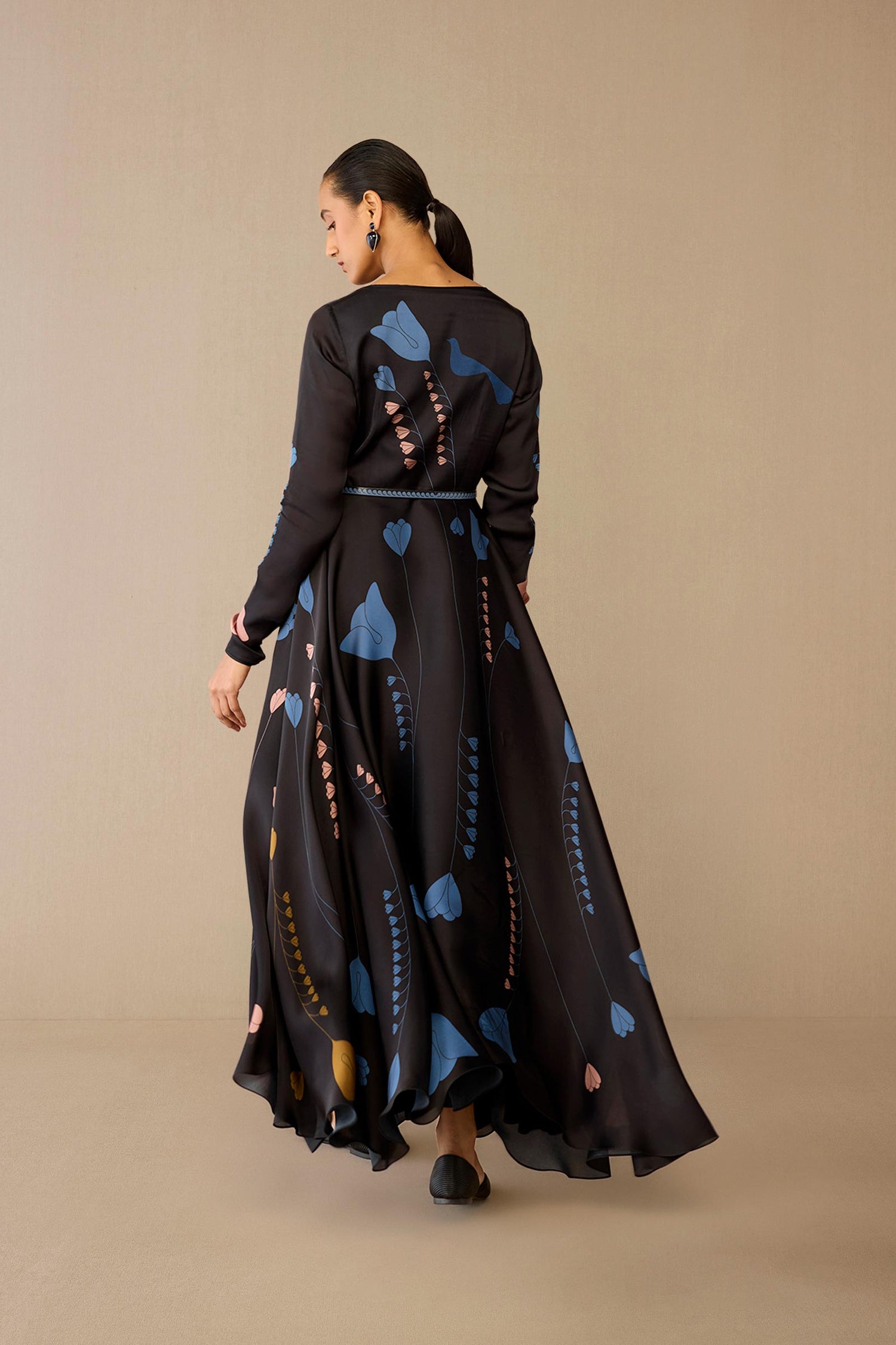 Organza Miraya Dress – Black