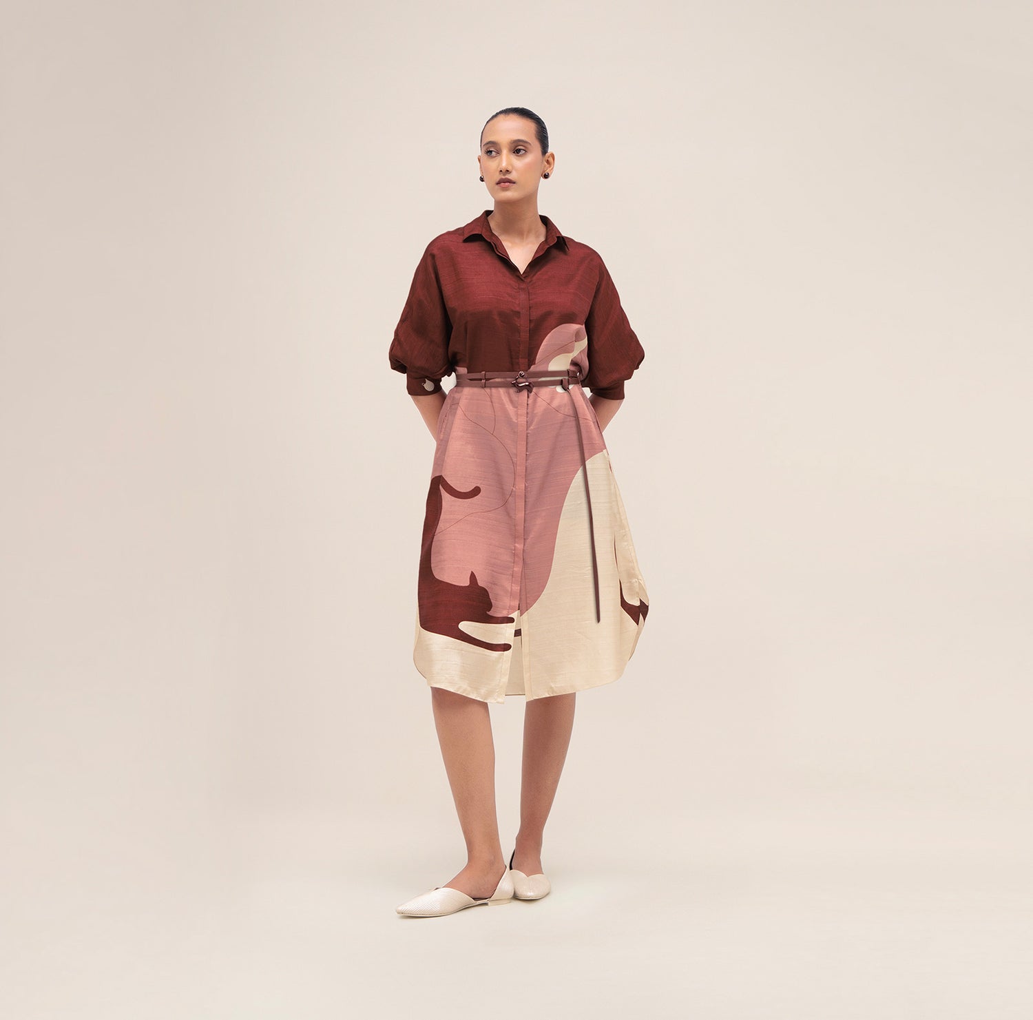  Silk Lina Dress – Red