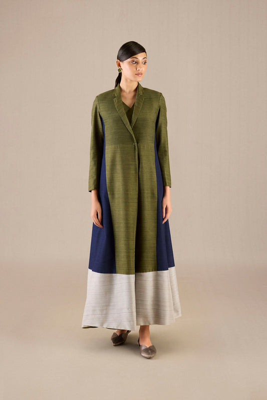 Silk Orla Abaya Set – Green