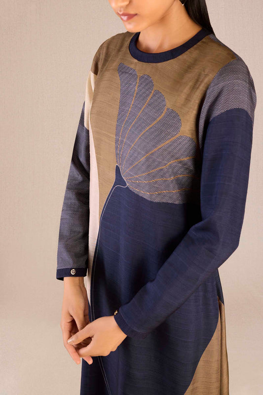 Silk Mirha Tunic Set – Purple