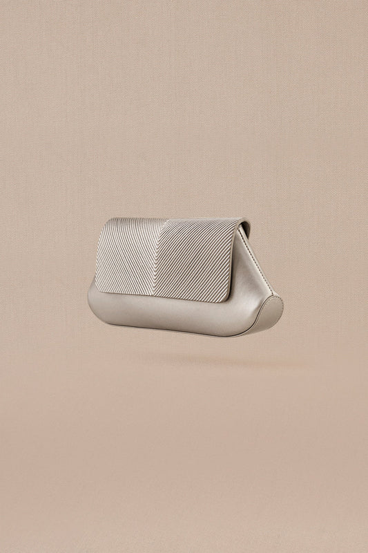 Faux Leather Azra Clutch – Metallics