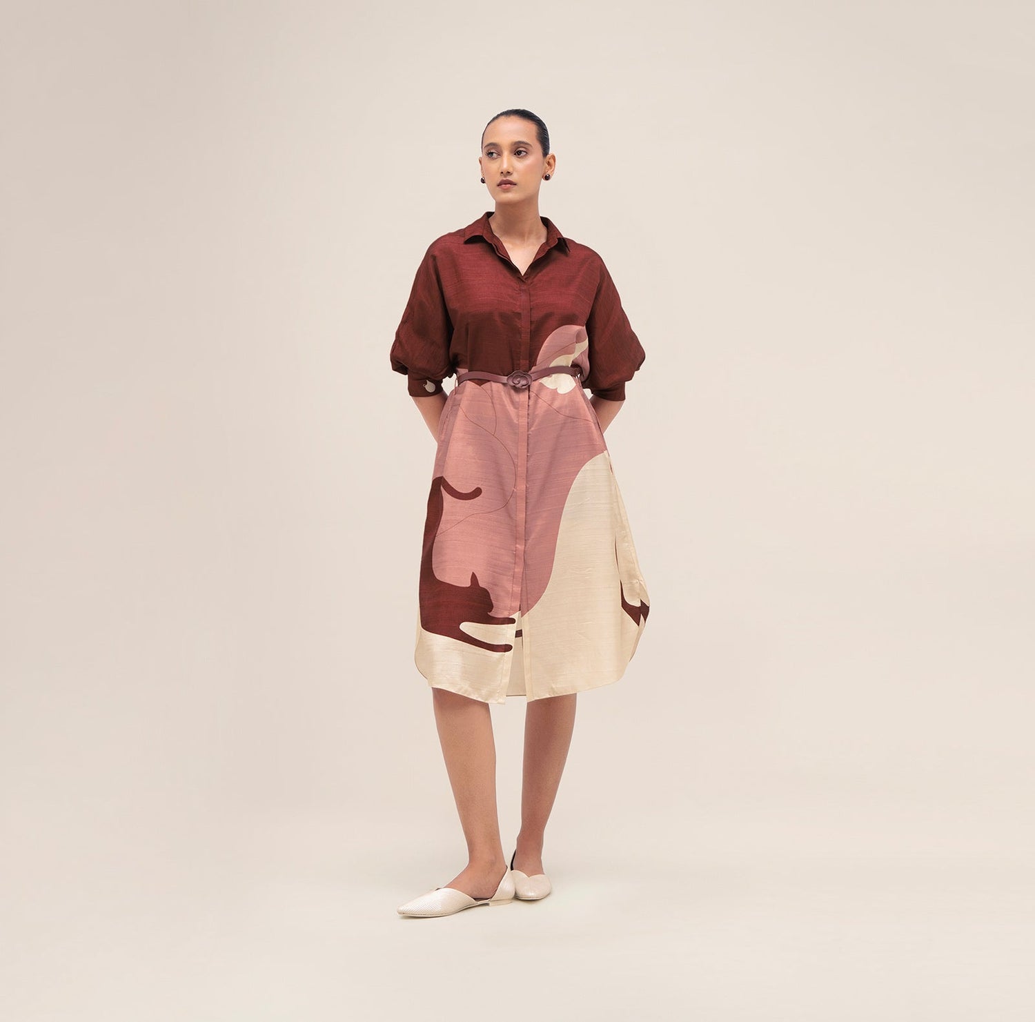  Silk Lina Dress – Red