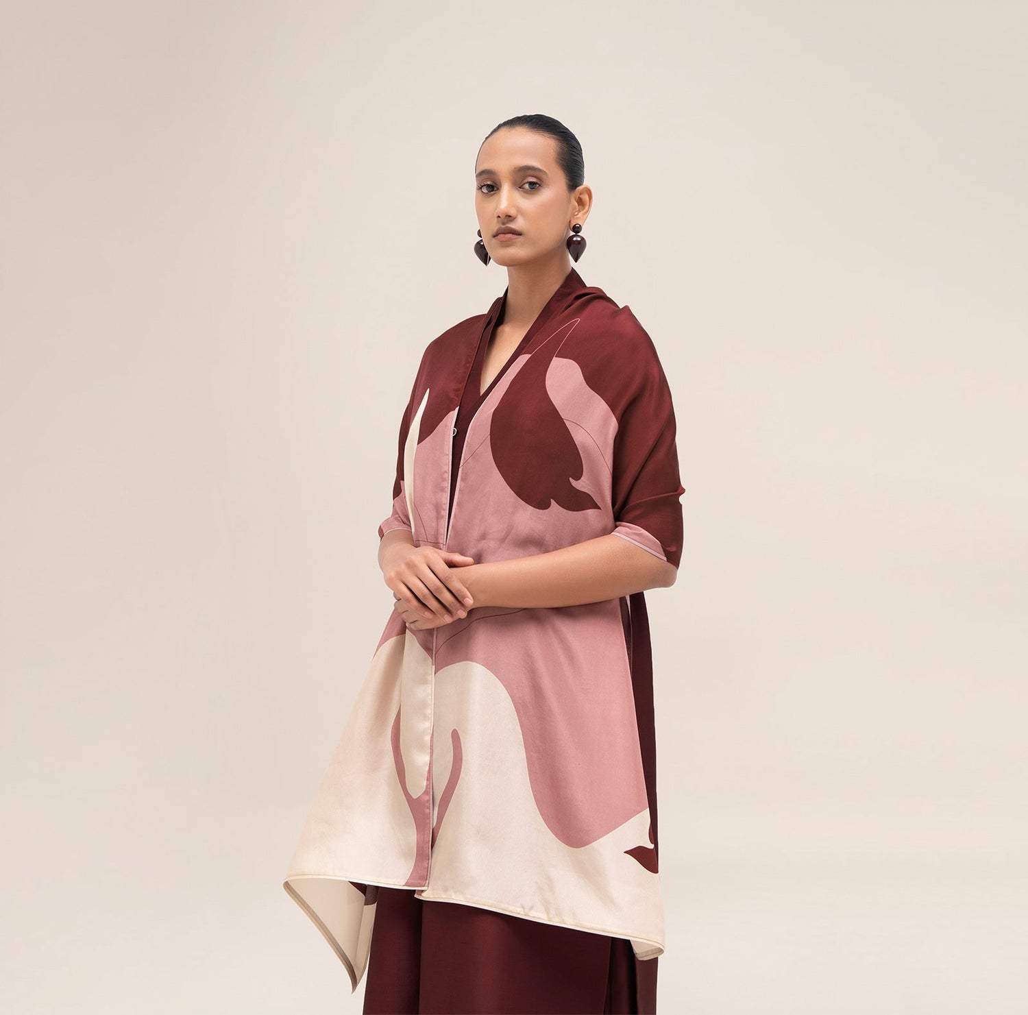  Silk Nazr Scarf – Red