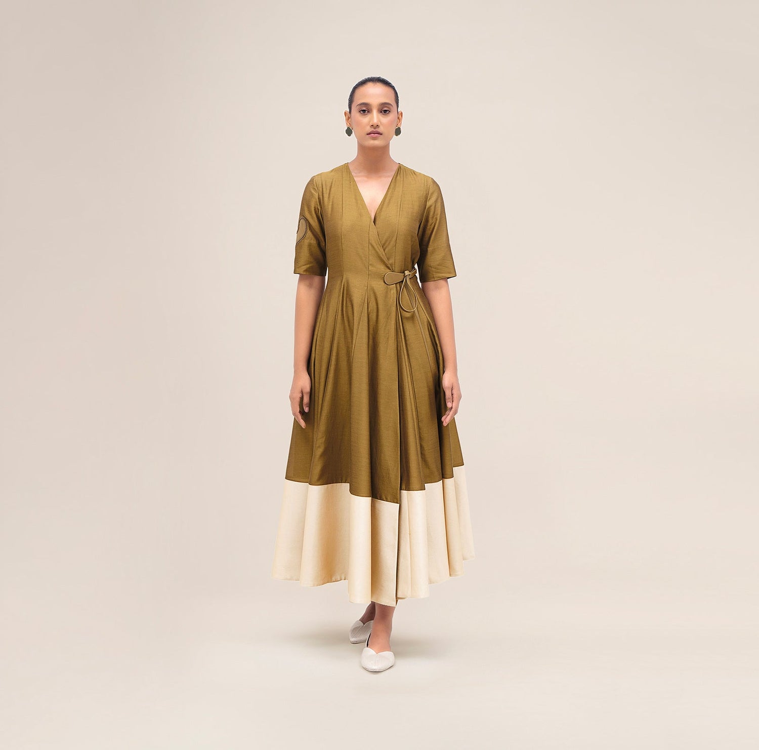  Chanderi Alizeh Dress – Green