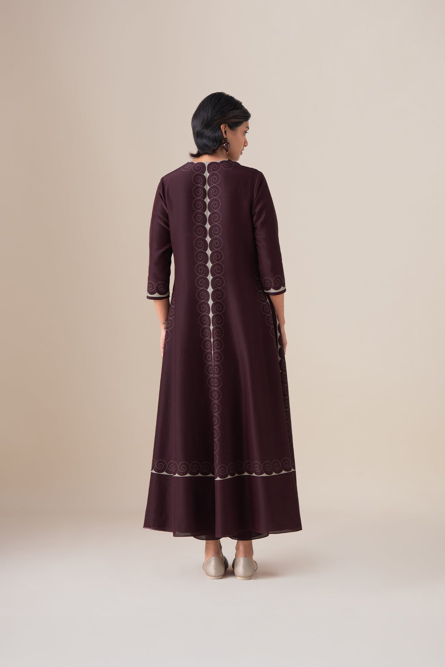  Chanderi Meher Kurta Set – Red