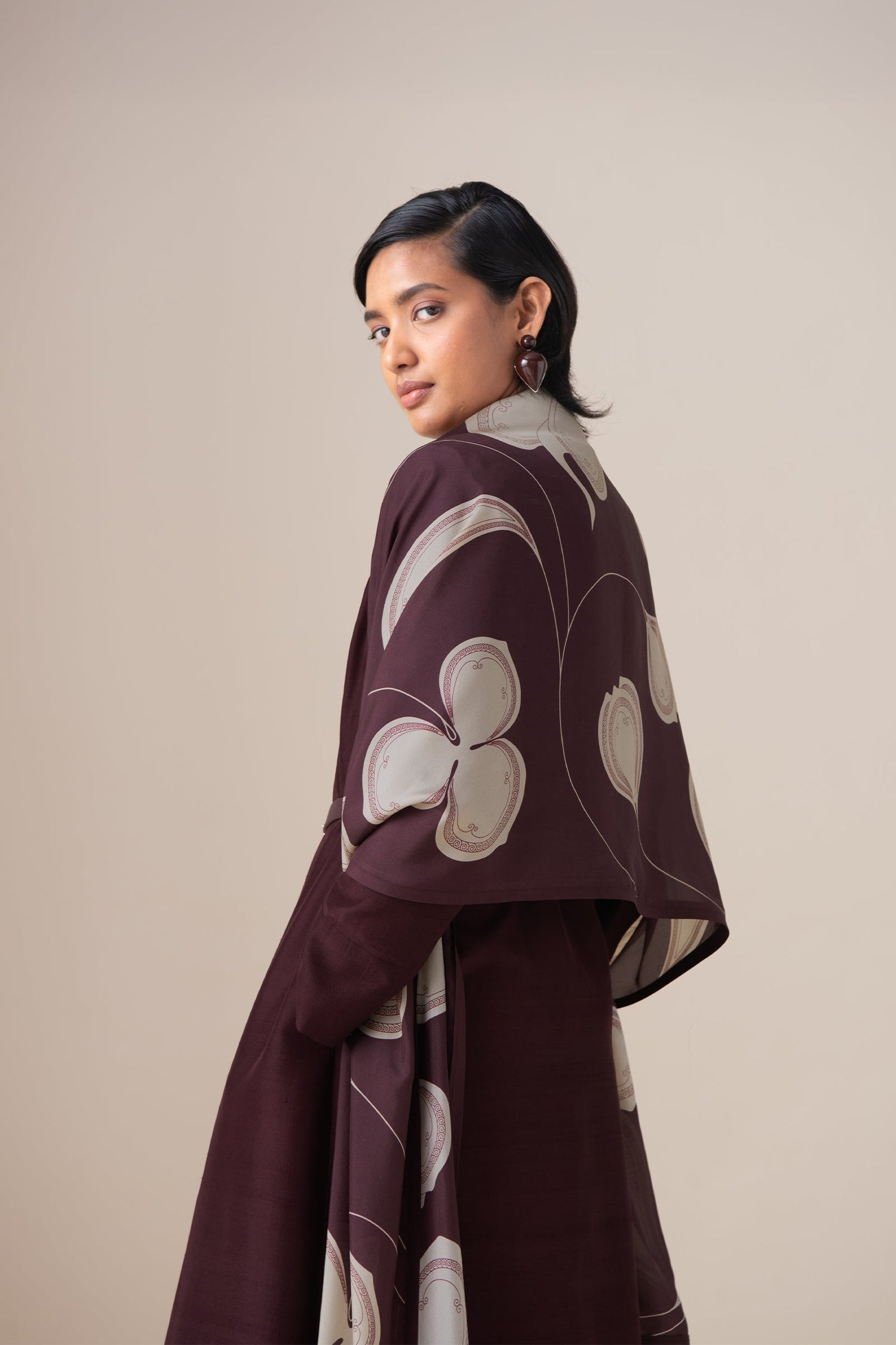  Silk Kanza Scarf – Red