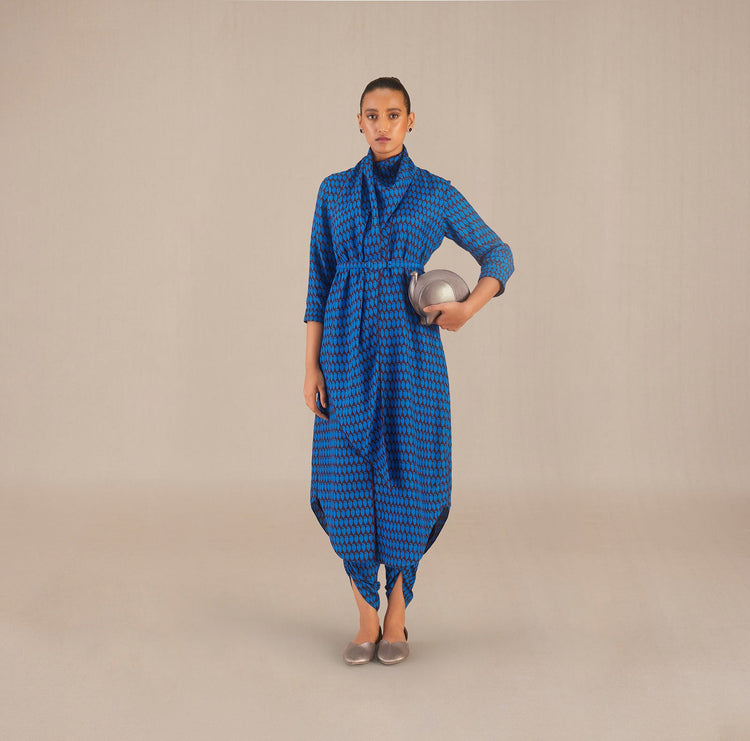 Syah Tunic Set - Cobalt