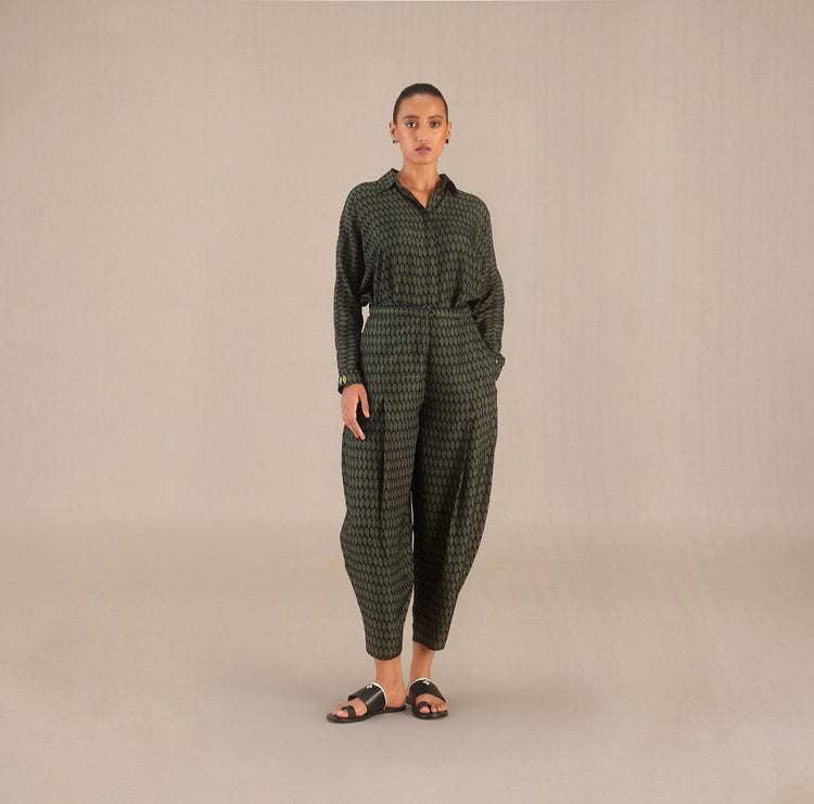 Anahat Shirt Set - Olive