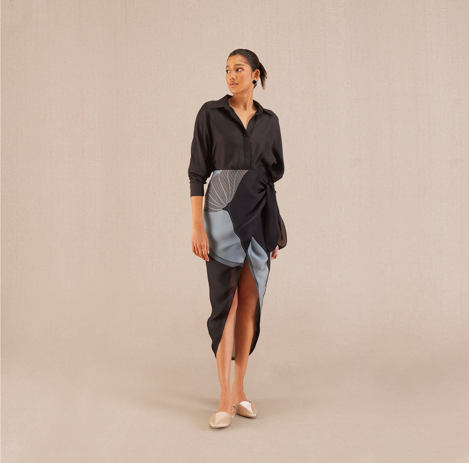 Nasreen Co Ord Set - Black  