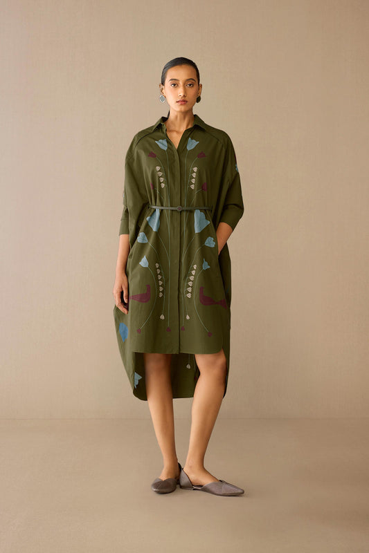 Cotton Viola Dress – Green