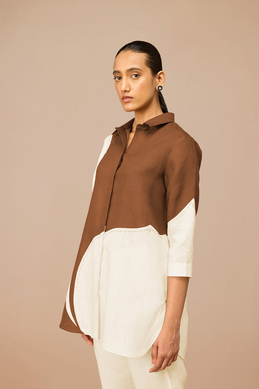 Linen Zelda Shirt – Brown