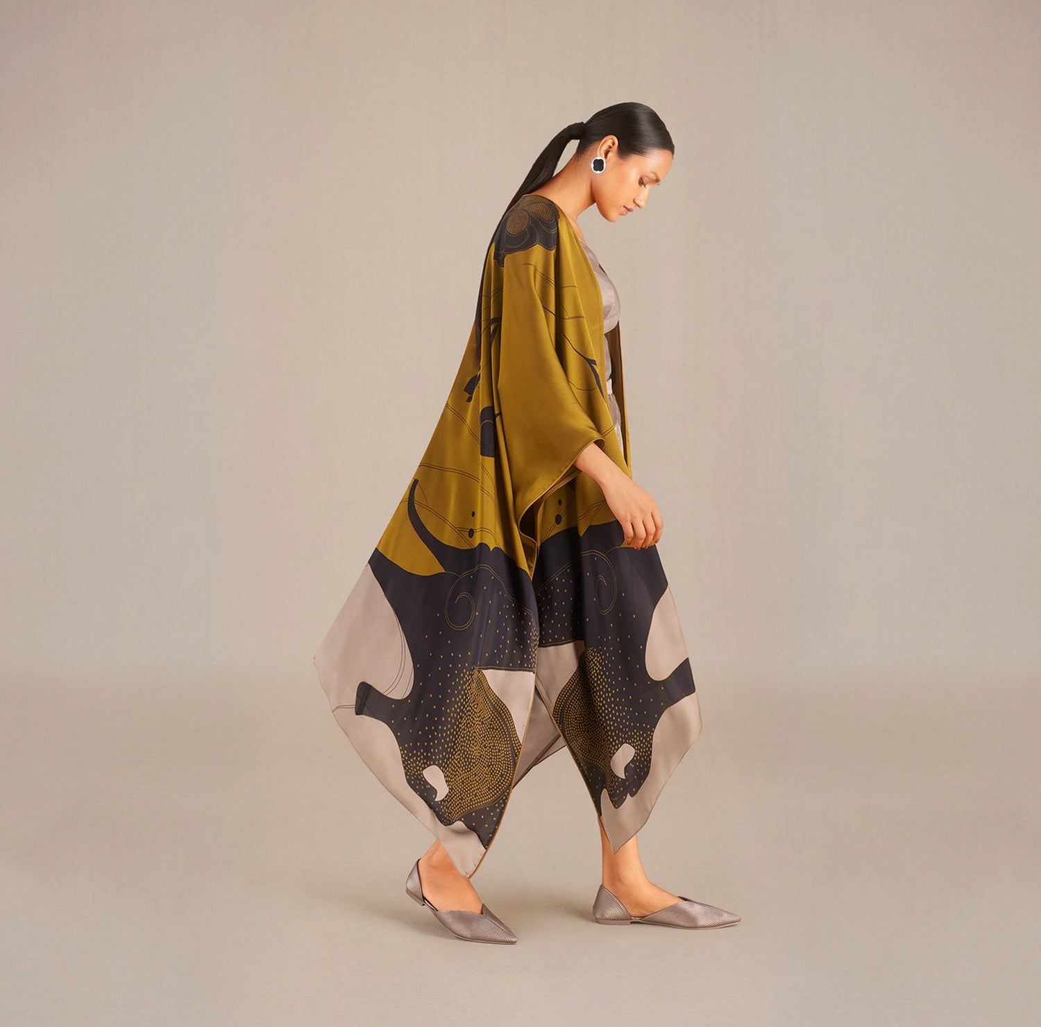 Asfa Cape Set - Camel 