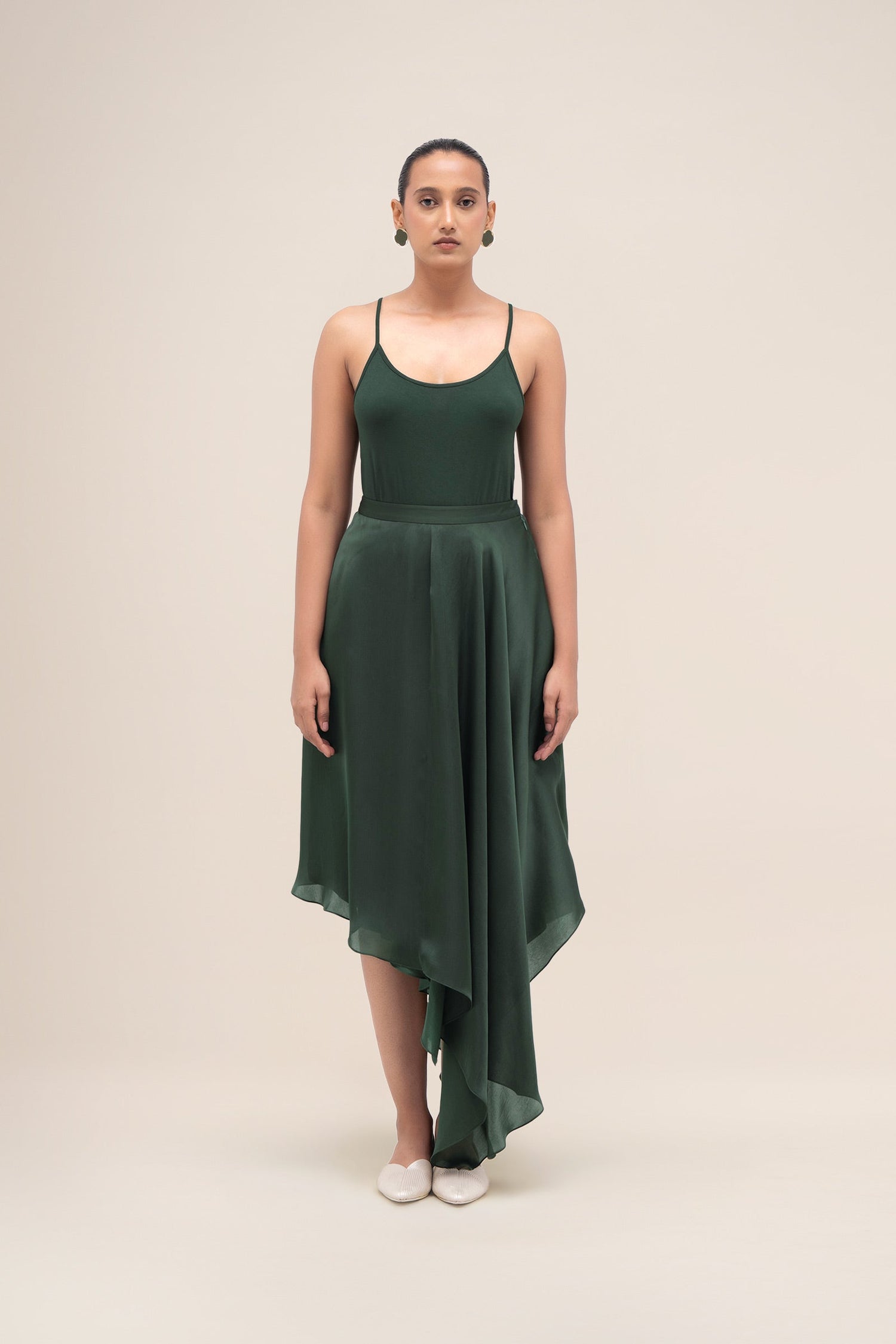  Organza Rysa Skirt – Green