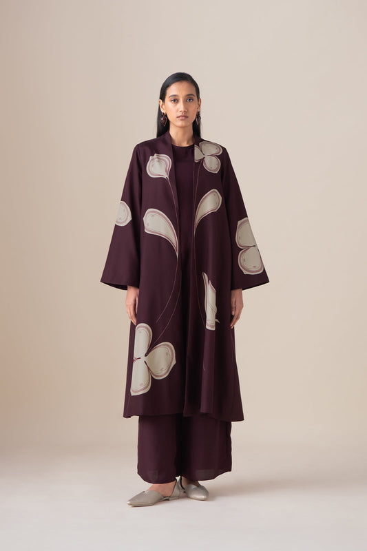 Habutai Mazira Jacket Set – Red