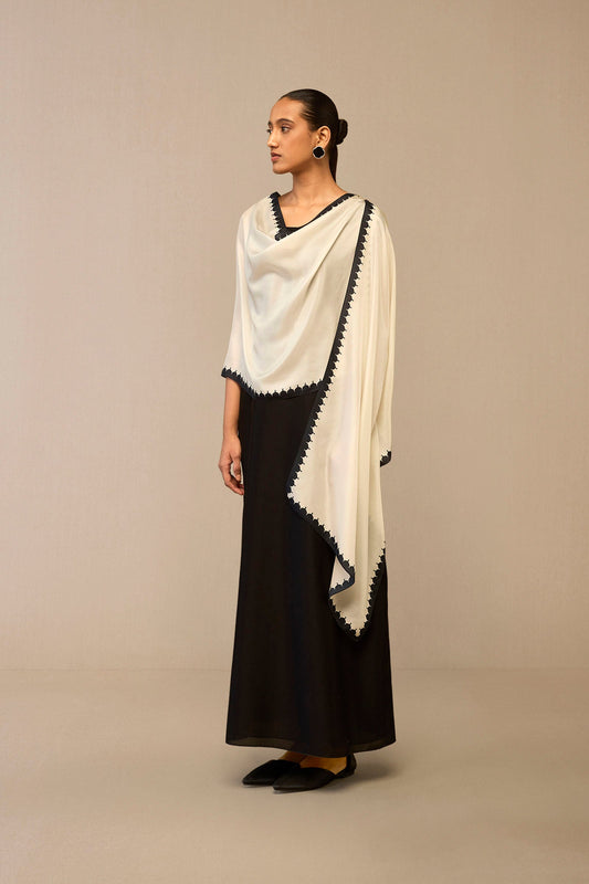 Silk Dilair Scarf – Ivory