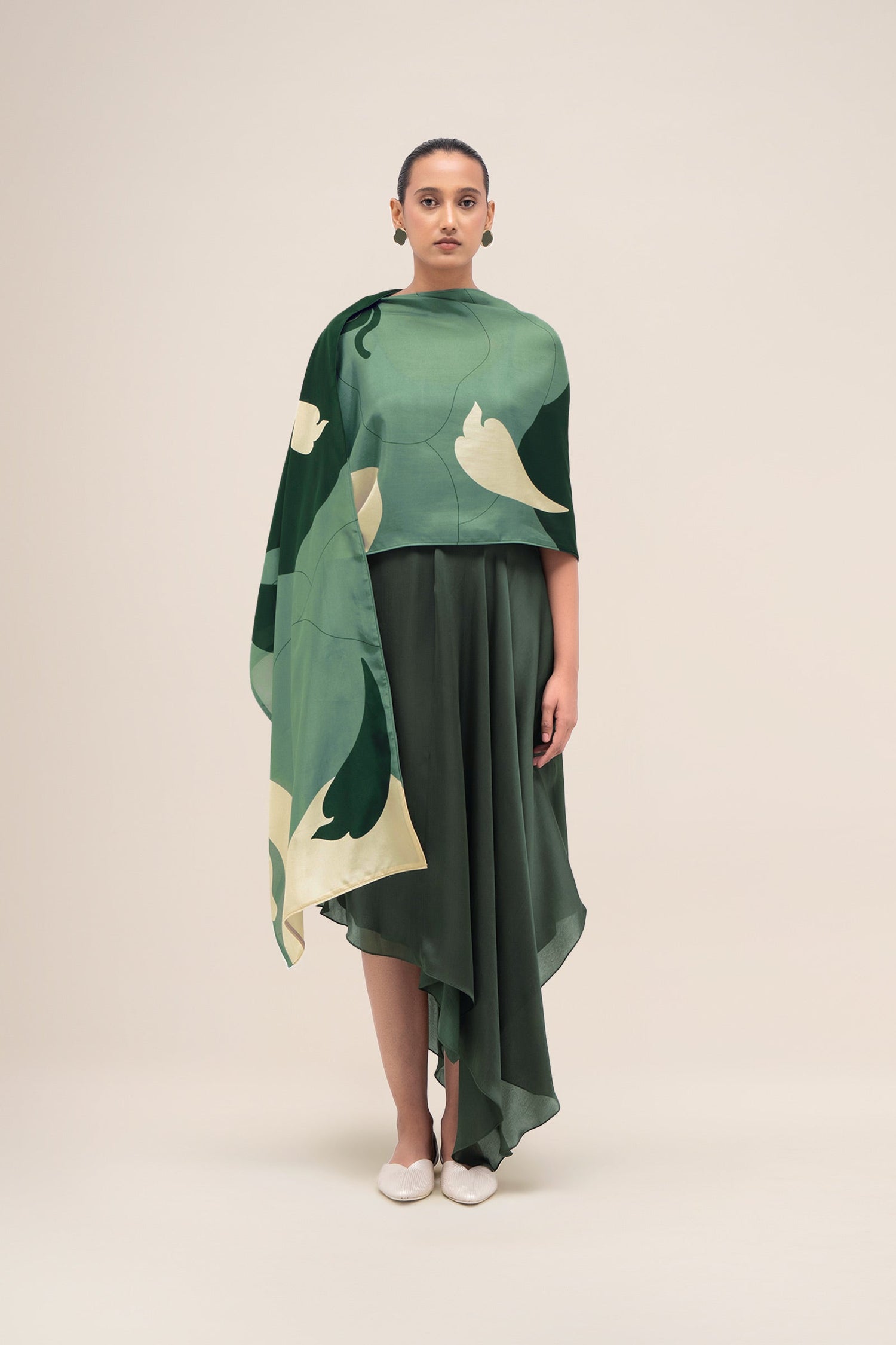  Silk Nazr Scarf – Green