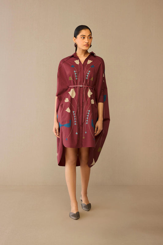 Cotton Viola Dress – Red
