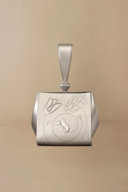 Faux Leather Nuresa Wristlet – Metallics
