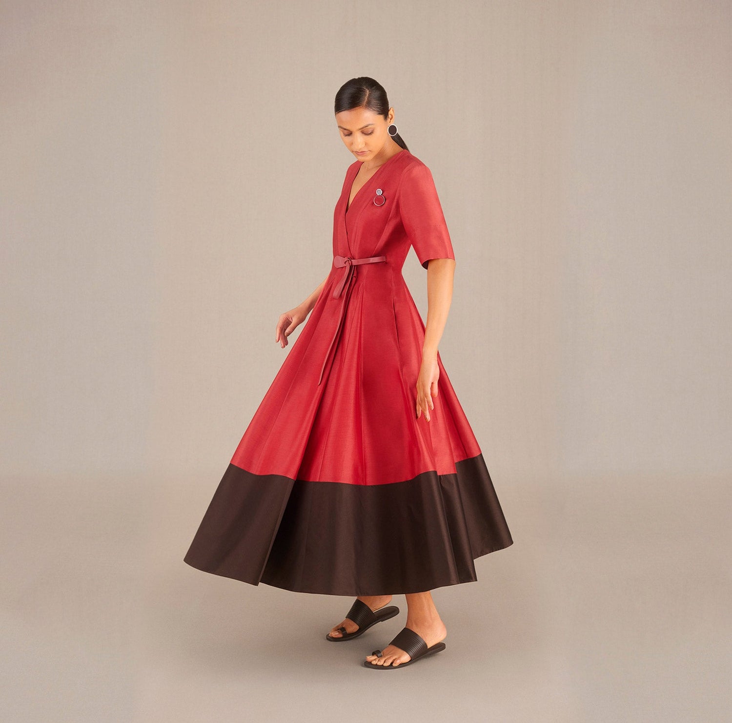 Amna Dress - Redwood 