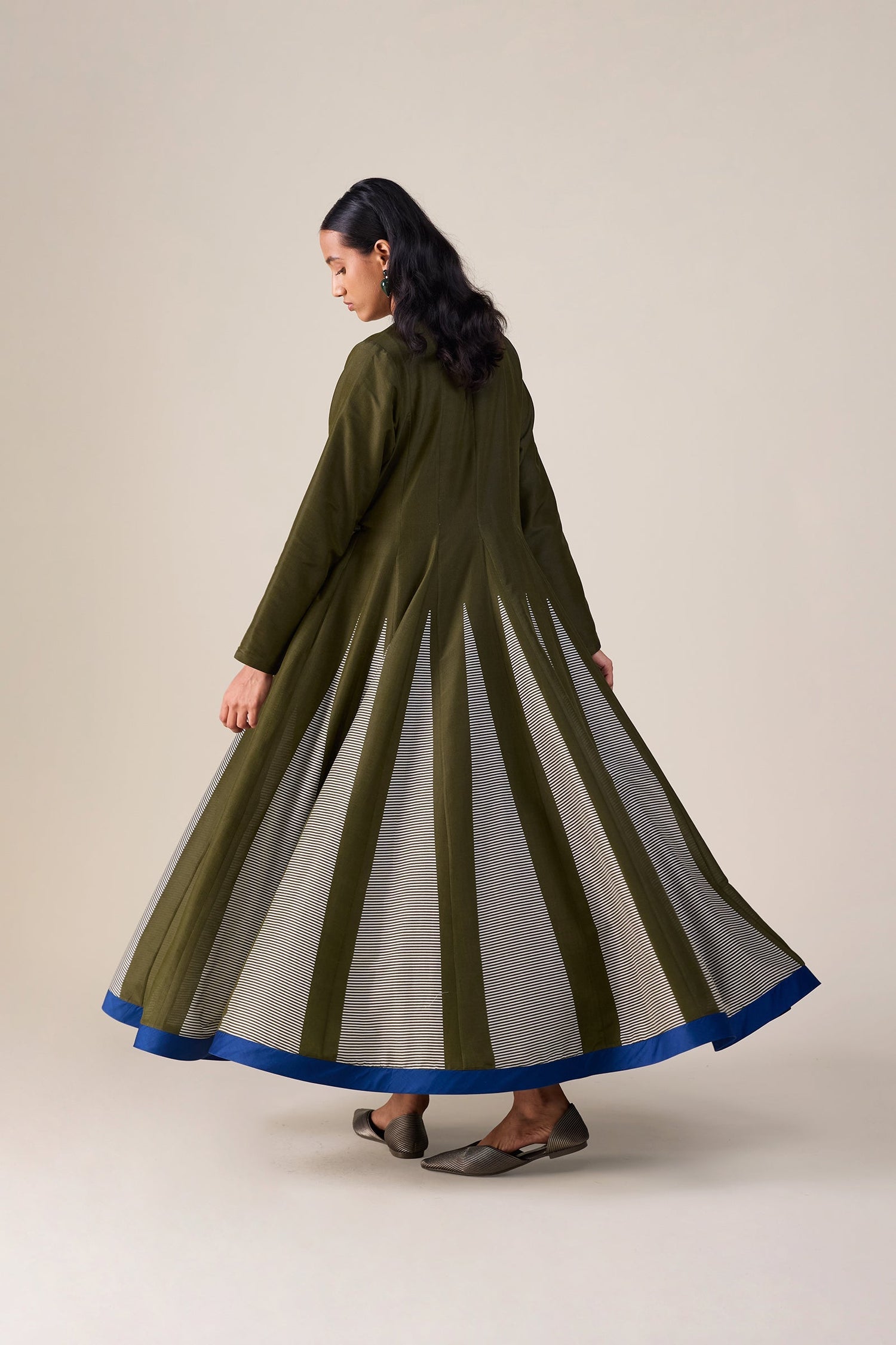  Chanderi Asma Dress – Green