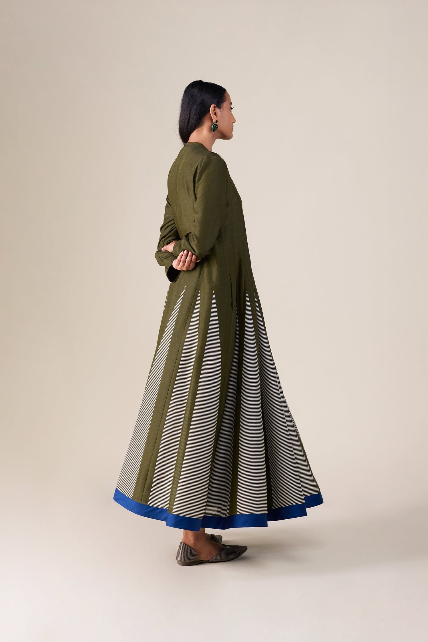  Chanderi Asma Dress – Green