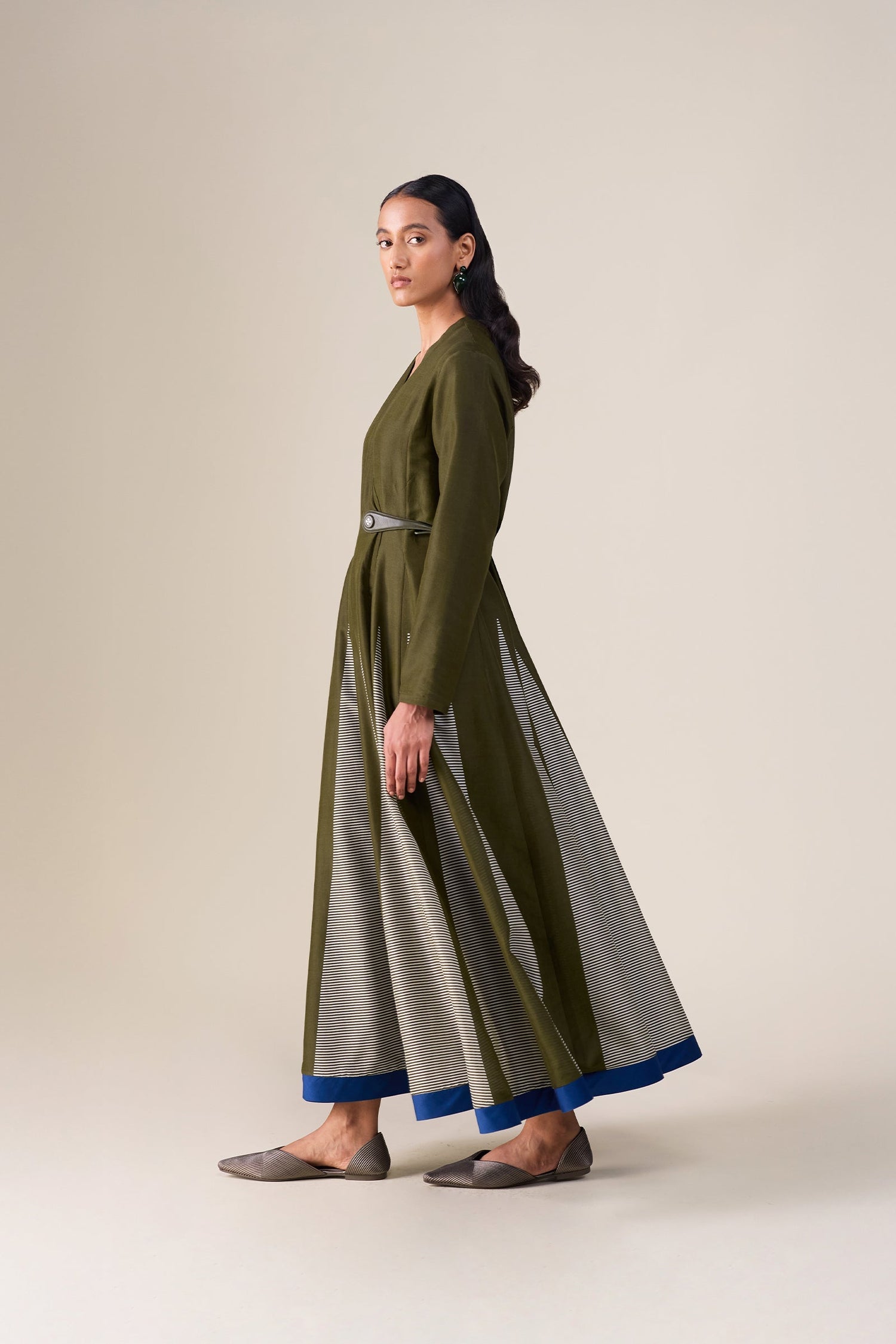  Chanderi Asma Dress – Green