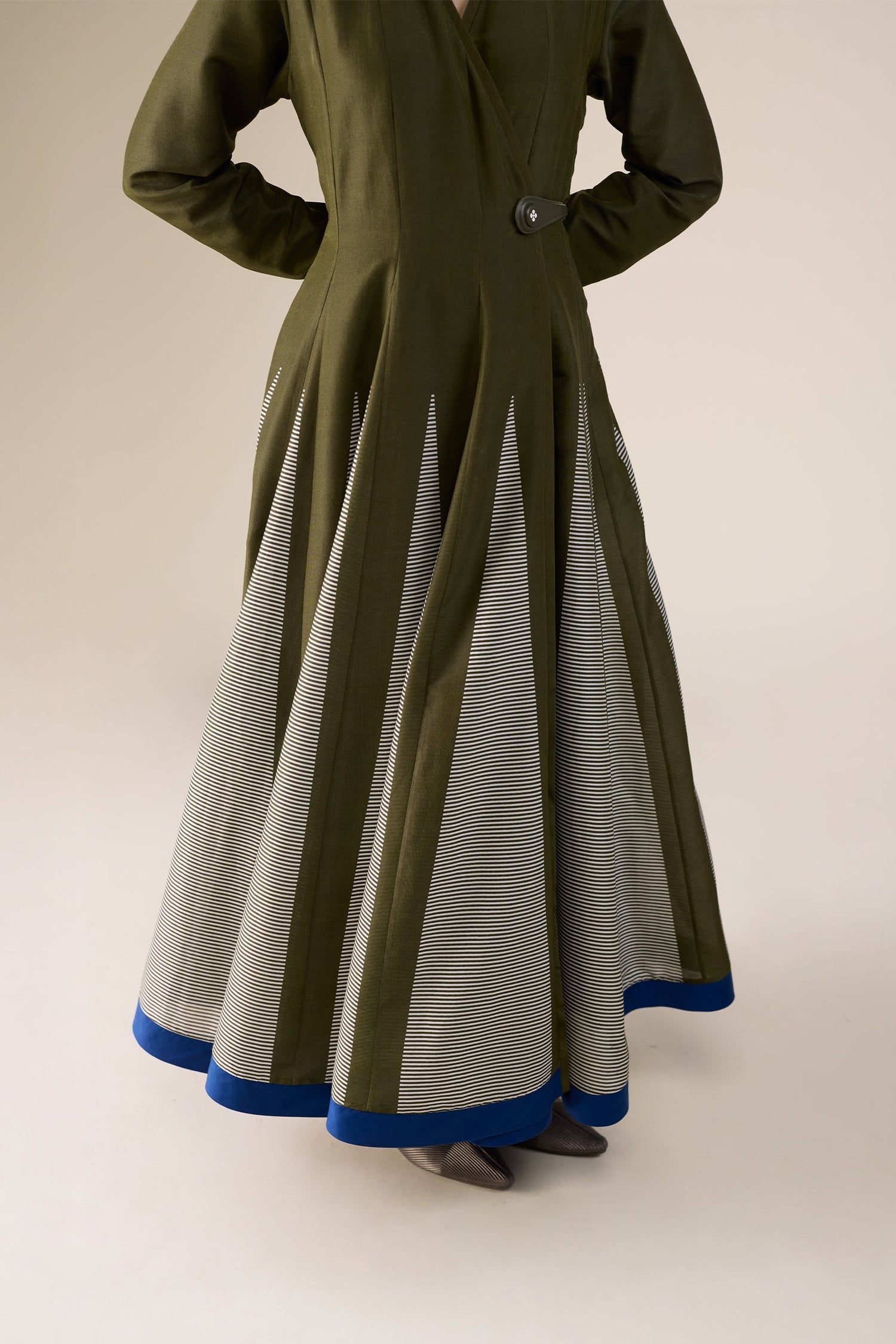  Chanderi Asma Dress – Green