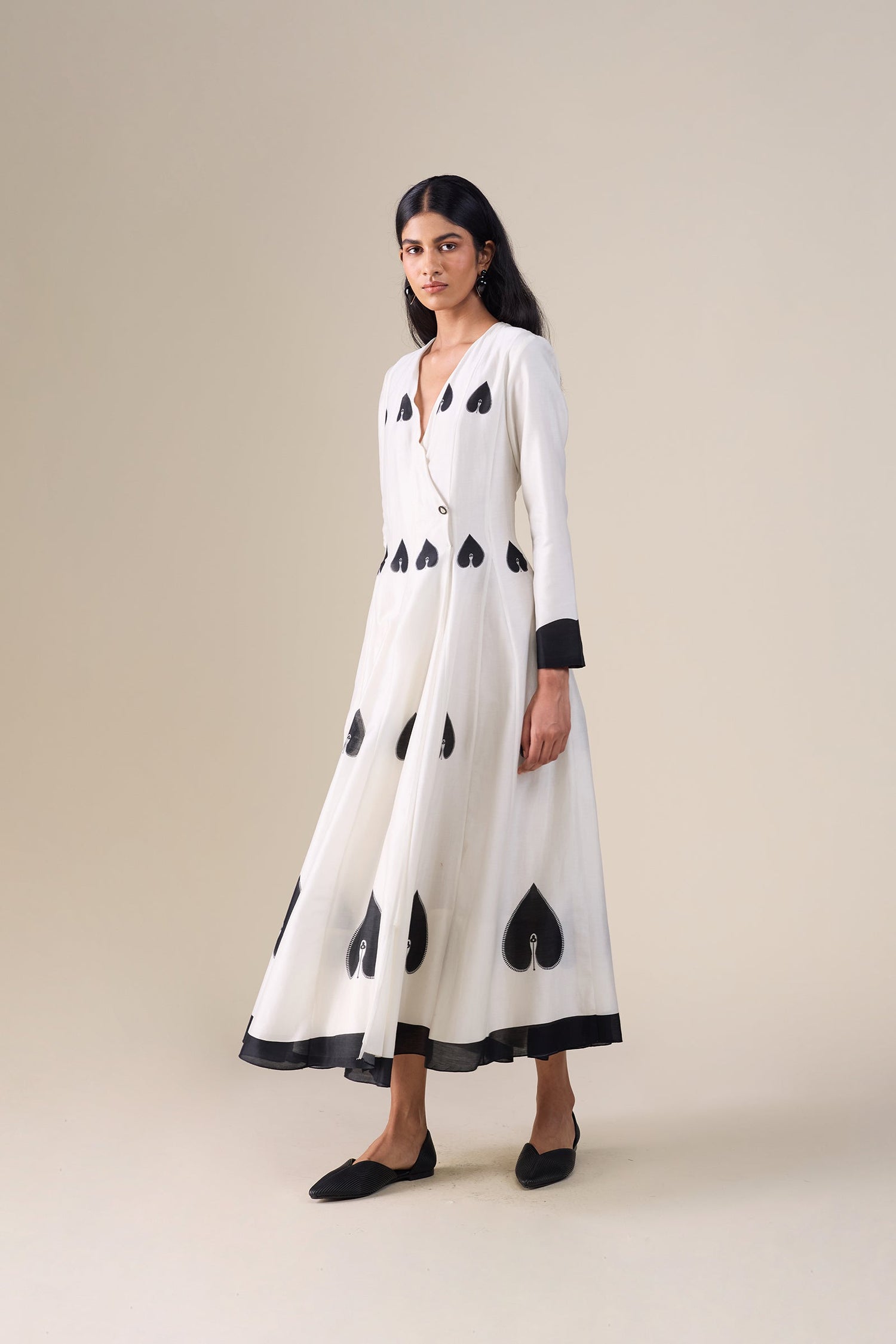  Chanderi Azah Dress – Ivory