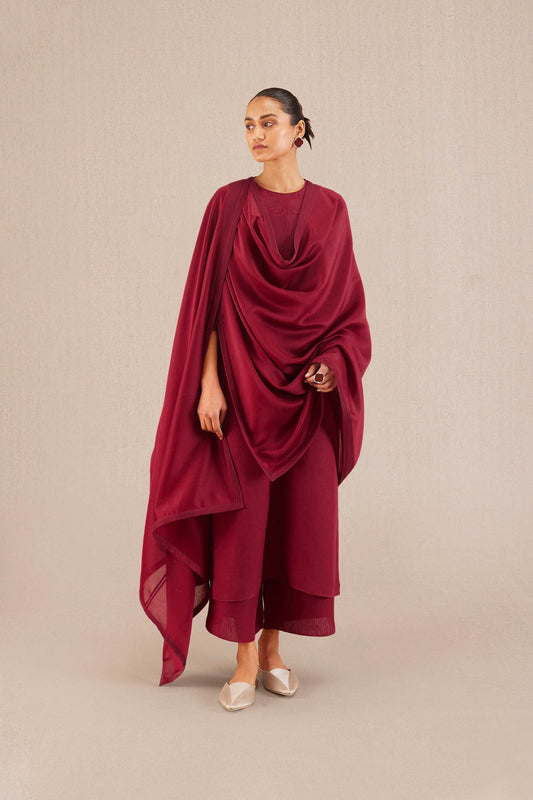 Inaya Kurta Set - Wine