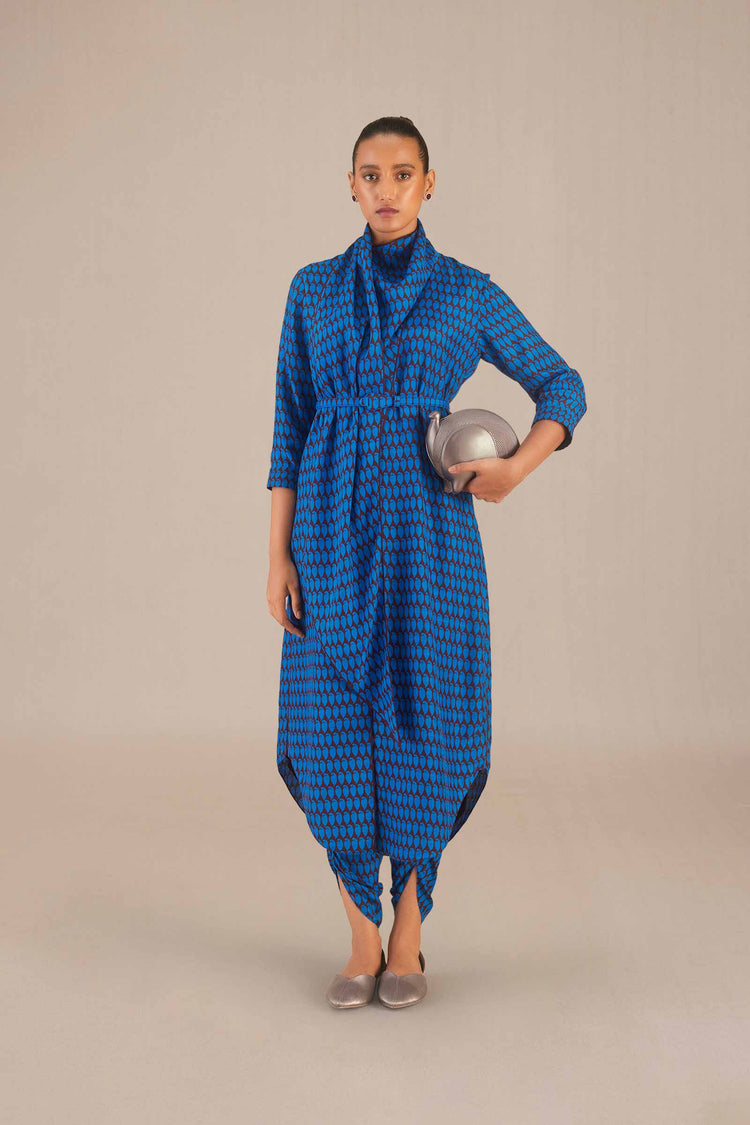 Syah Tunic Set - Cobalt