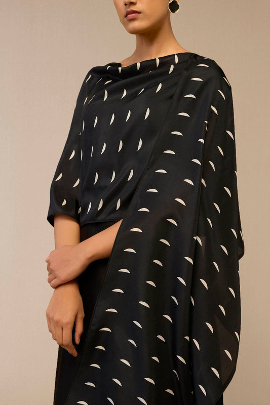 Silk Dilse Scarf – Black