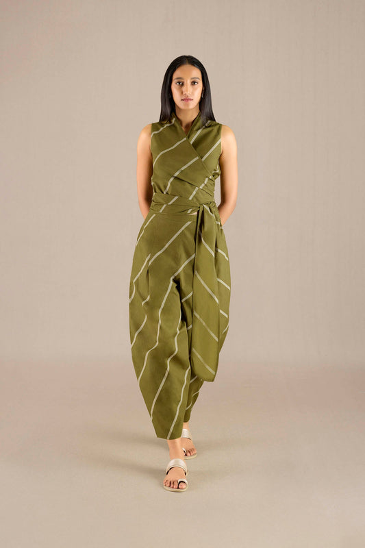Cotton Nira Top Set – Green