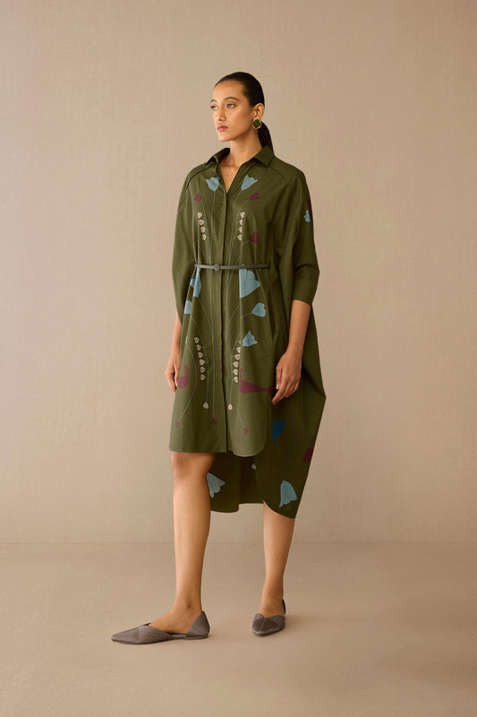 Cotton Viola Dress – Green