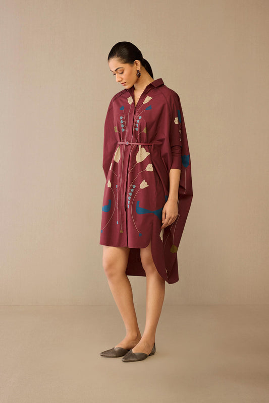 Cotton Viola Dress – Red