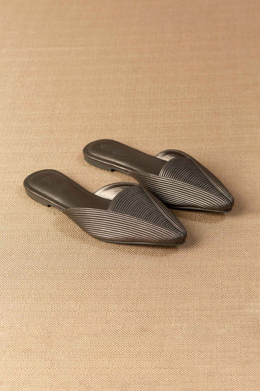 Faux Leather Ninah Mules – Metallics
