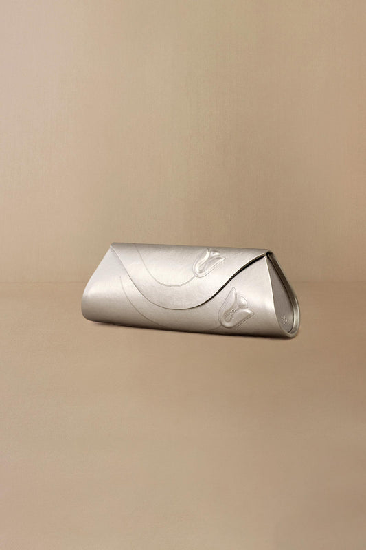 Faux Leather Siara Clutch – Metallics