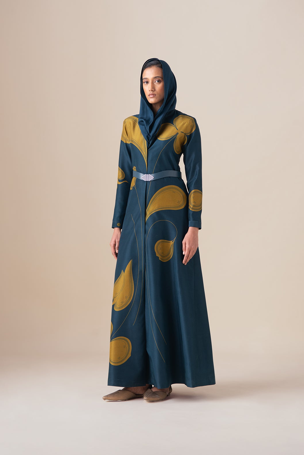  Silk Sultana Scarf – Blue