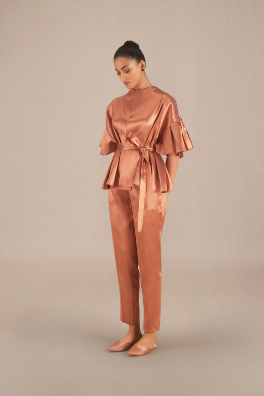 Brocade Zeina Cape Set – Metallics
