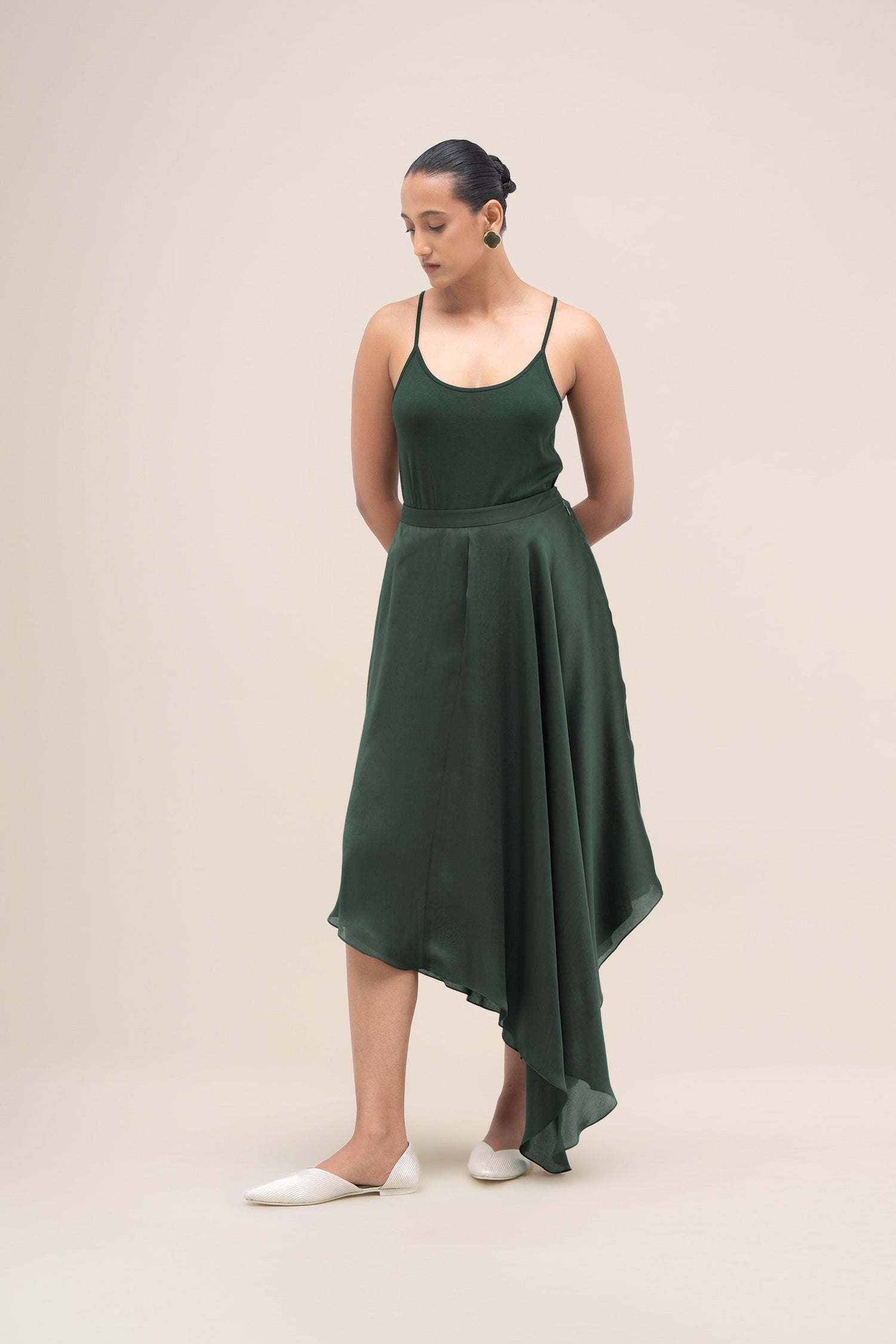  Organza Rysa Skirt – Green
