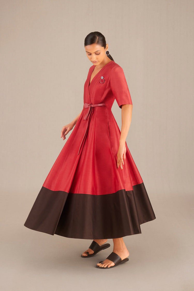 Amna Dress - Redwood