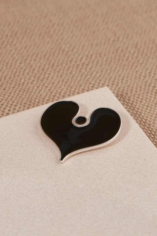 Enamel Camila Brooch – Black