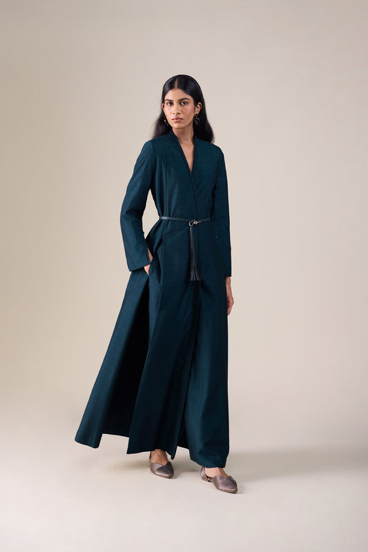 Silk Lev Jacket Set – Blue