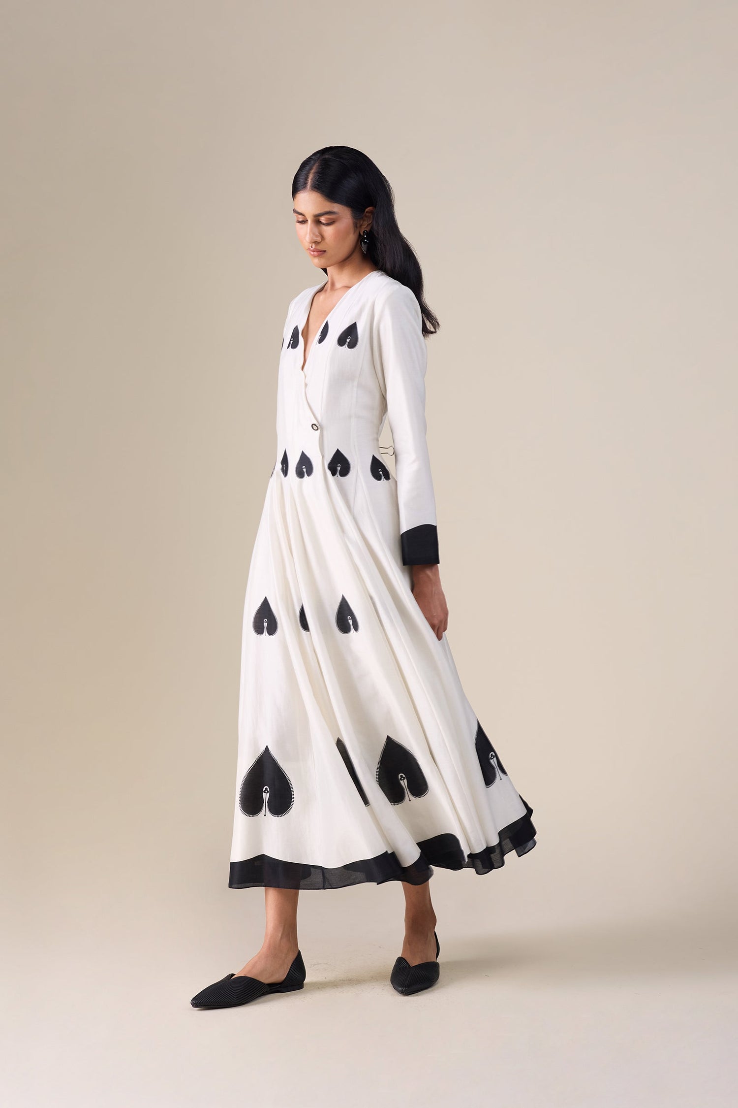  Chanderi Azah Dress – Ivory