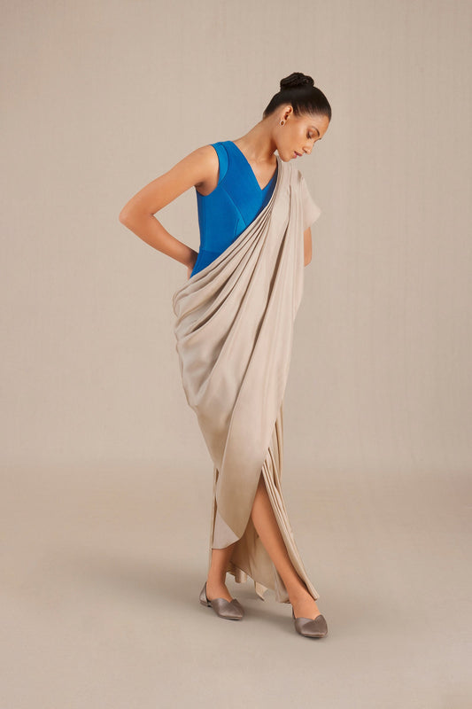 Silk Naziha Saree – Blue