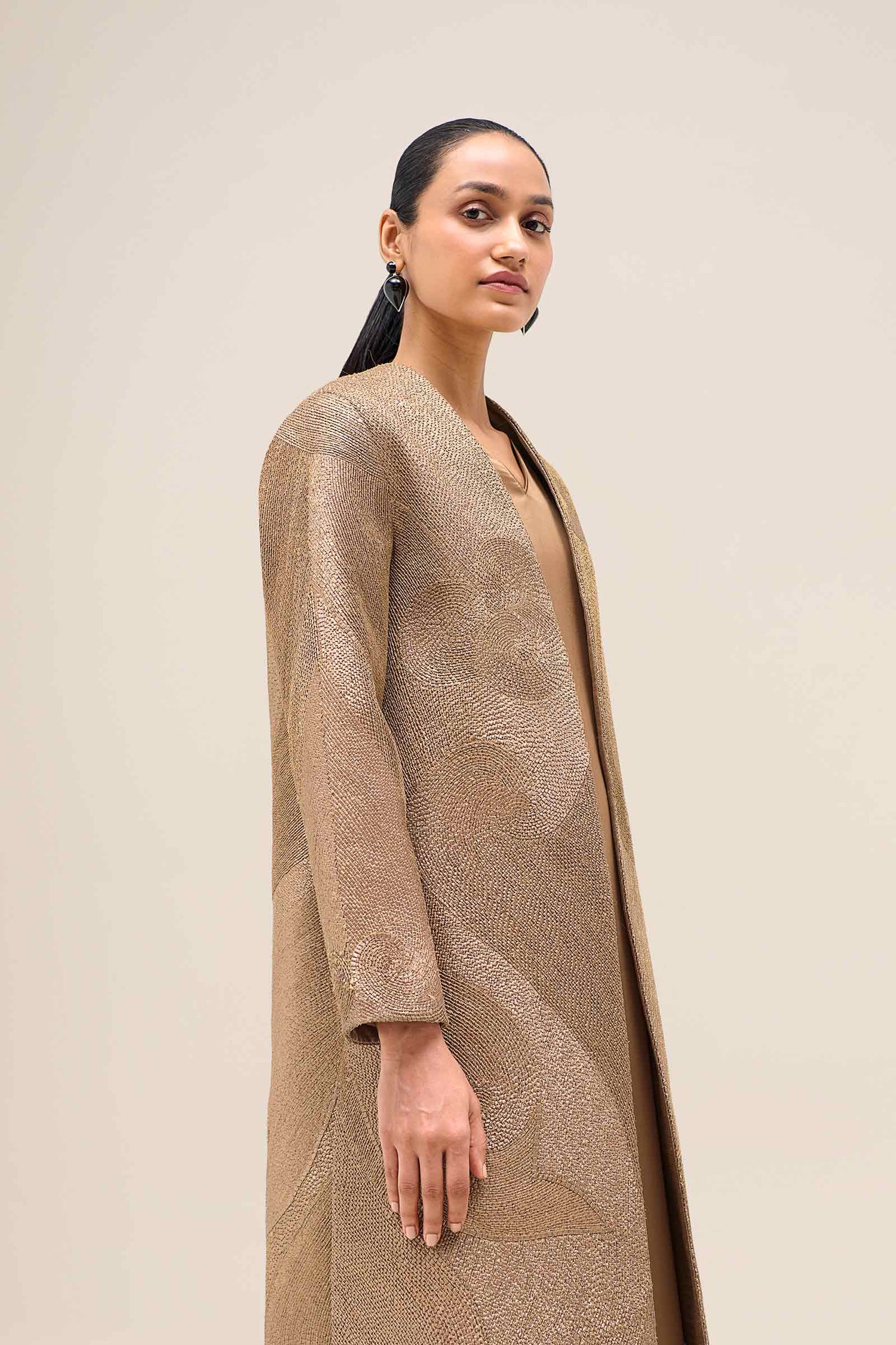  Cotton Zulfa Abaya Set – Metallics